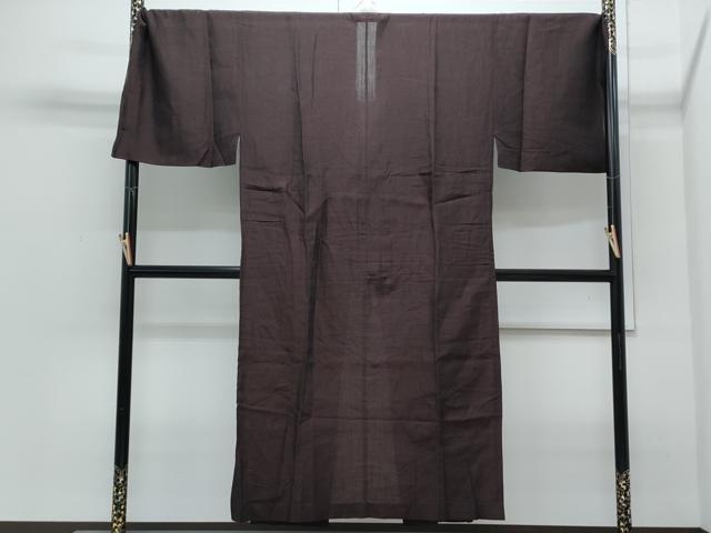 平和屋着物*夏物 男性 銀座もとじ 長襦袢 本場小千谷縮 プラチナボーイ 霞文 たとう紙付き 麻 逸品 CABI1551th