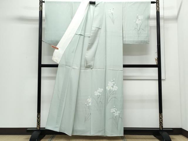 平和屋着物*夏物 訪問着 手描き 絽 草花文 正絹 逸品 CABI1580th