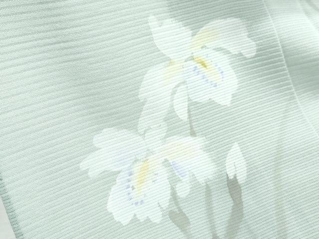 平和屋着物*夏物 訪問着 手描き 絽 草花文 正絹 逸品 CABI1580th