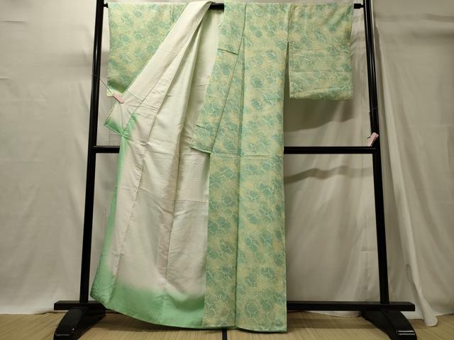 平和屋着物■上質な小紋 総絞り 丸文 暈し染め 正絹 逸品 CABI1604oy