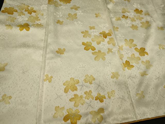 平和屋着物■上質な小紋 舞花文 暈し染め 銀彩 やまと誂製 正絹 逸品 CABI1608oy