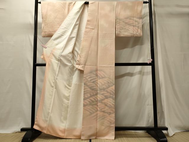 平和屋着物■訪問着 立波文 暈し染め 正絹 逸品 CABI1611oy