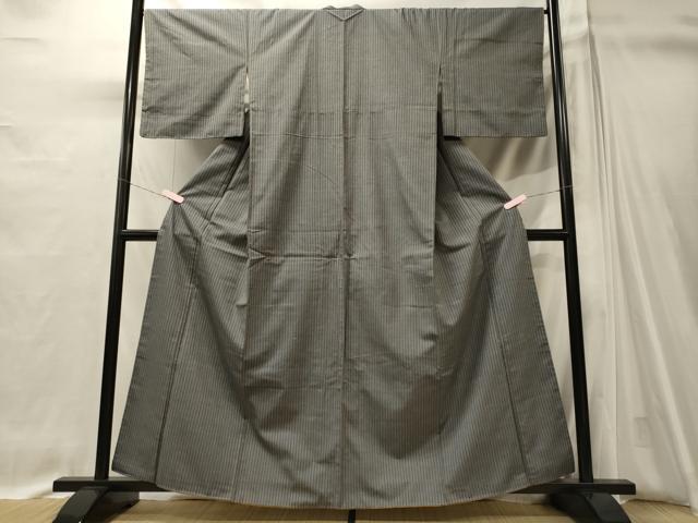 平和屋着物■上質な紬 縞 正絹 逸品 未使用 CABI1626oy