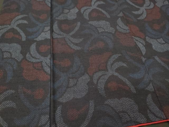 平和屋着物■上質な紬 草花文 正絹 逸品 CABI1630oy