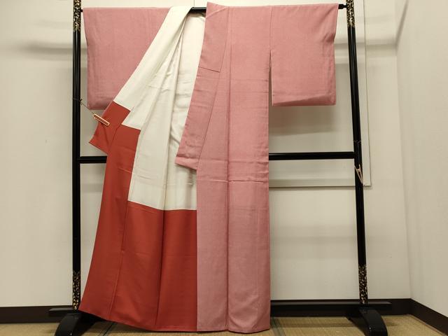 平和屋着物■江戸小紋 作家物 扇面花文 正絹 逸品 CABI1647oy