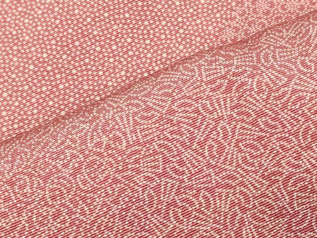 平和屋着物■江戸小紋 作家物 扇面花文 正絹 逸品 CABI1647oy