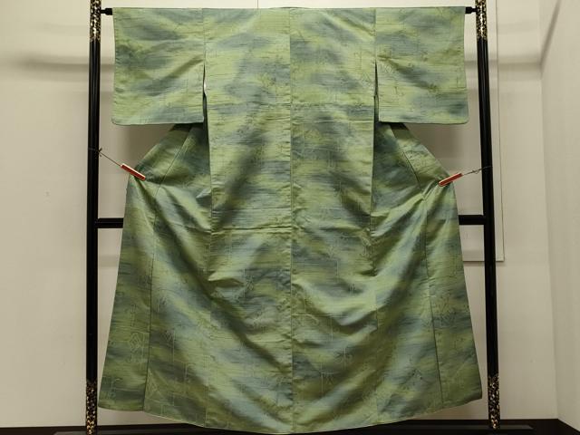 平和屋着物■上質な紬 霞文 正絹 逸品 未使用 CABI1654oy