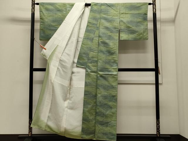 平和屋着物■上質な紬 霞文 正絹 逸品 未使用 CABI1654oy