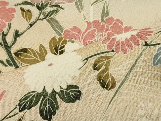 平和屋着物■訪問着 立波枝花文 暈し染め 正絹 逸品 CABI1698oy
