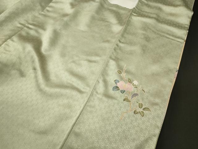 平和屋着物■訪問着 立波枝花文 暈し染め 正絹 逸品 CABI1698oy