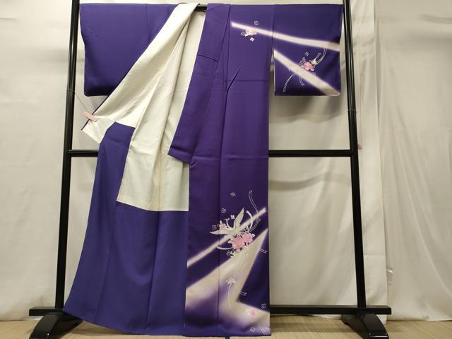 平和屋着物■訪問着 刺繍 鳳凰舞花文 暈し染め 金銀糸 正絹 逸品 未使用 CABI1705oy