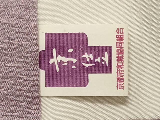 平和屋着物■上質な色無地 風景花松地紋 紅藤色 正絹 逸品 CABI1716oy