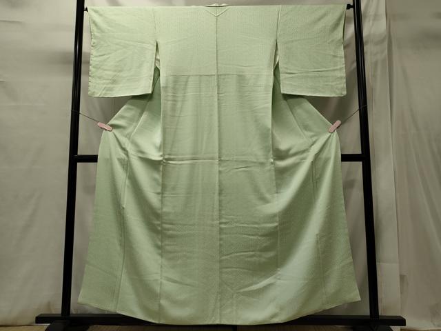 平和屋着物■上質な色無地 紗綾形地紋 夏虫色 やまと誂製 正絹 逸品 未使用 CABI1719oy