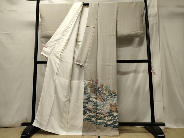 平和屋着物■豪華色留袖 枝松文 正絹 逸品 CABI1724oy
