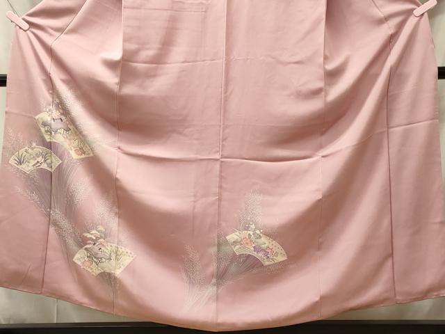 平和屋着物■訪問着 地紙風景草花文 暈し染め 正絹 逸品 CABI1731oy