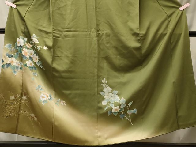 平和屋着物■訪問着 枝花文 金彩 正絹 逸品 CABI1743oy