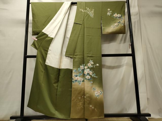 平和屋着物■訪問着 枝花文 金彩 正絹 逸品 CABI1743oy
