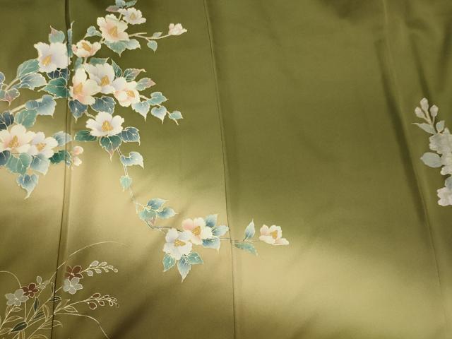 平和屋着物■訪問着 枝花文 金彩 正絹 逸品 CABI1743oy