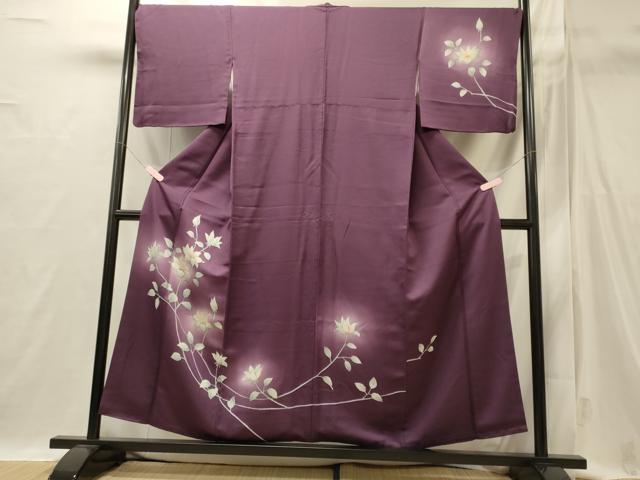 平和屋着物■訪問着 枝花文 暈し染め 正絹 逸品 CABI1757oy