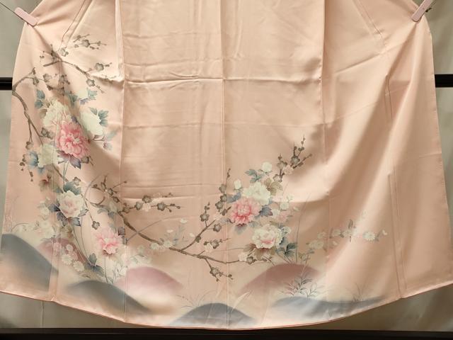 平和屋着物■訪問着 手描き 遠山花文 暈し染め 正絹 逸品 未使用 CABI1763oy