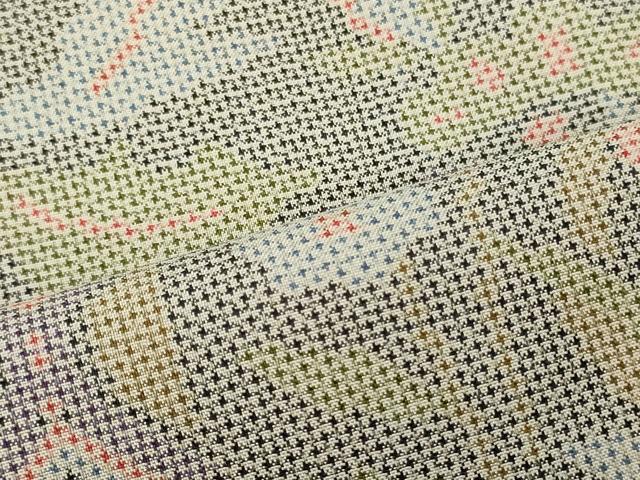 平和屋着物■上質な紬 草花文 正絹 逸品 CABI1773oy