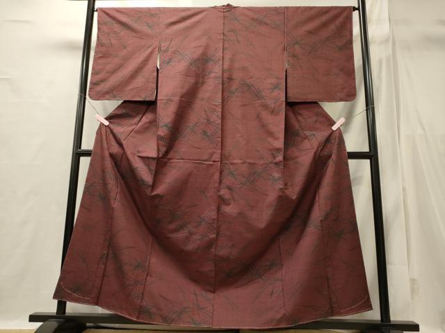 平和屋着物■本場大島紬 7マルキ 松葉文 正絹 逸品 未使用 CABI1776oy