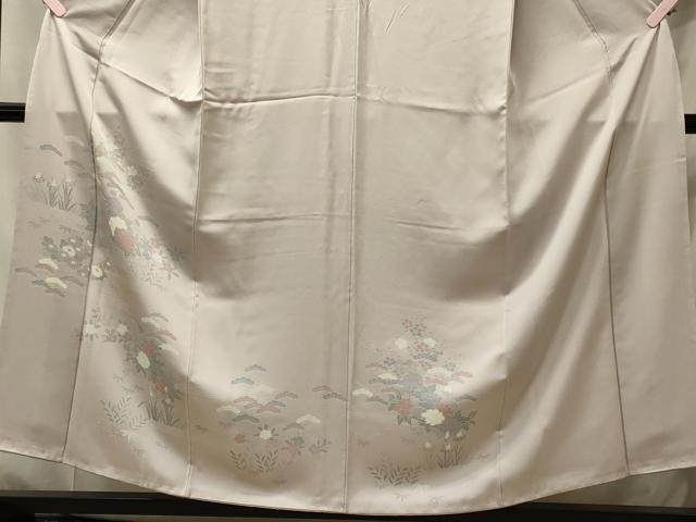 平和屋着物■訪問着 草花文 正絹 逸品 CABI1790oy
