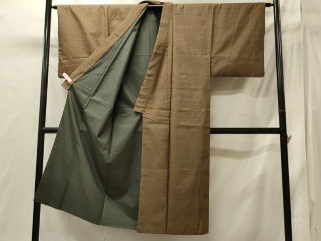平和屋着物■男性 紬 絣文様 正絹 逸品 CABI1791oy