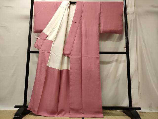 平和屋着物■上質な色無地 桃色 正絹 逸品 未使用 CABI1800oy