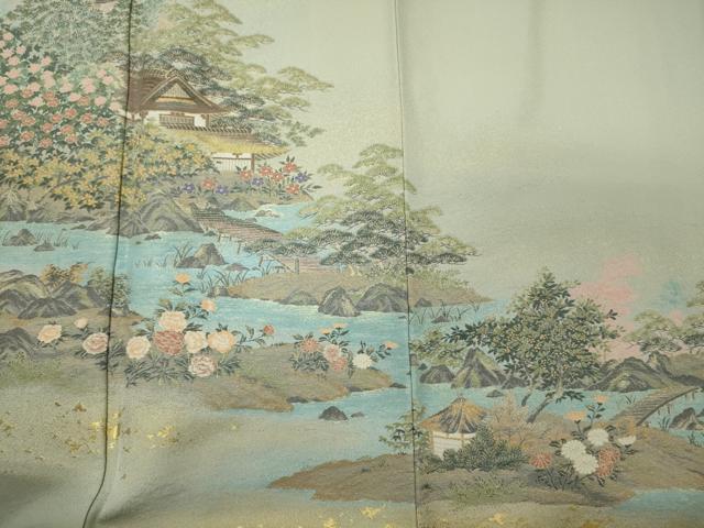 平和屋着物■豪華色留袖 寿光織 修学院離宮 金糸 正絹 逸品 CABI1801oy