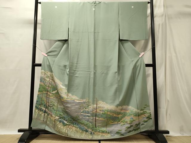平和屋着物■豪華色留袖 遠山風景文 暈し染め 正絹 逸品 CABI1803oy