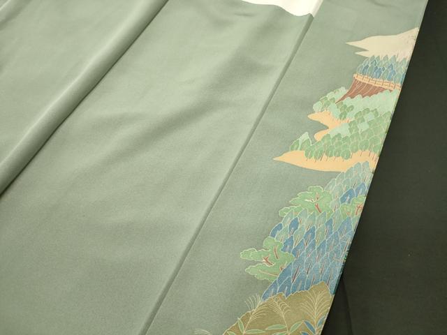 平和屋着物■豪華色留袖 遠山風景文 暈し染め 正絹 逸品 CABI1803oy
