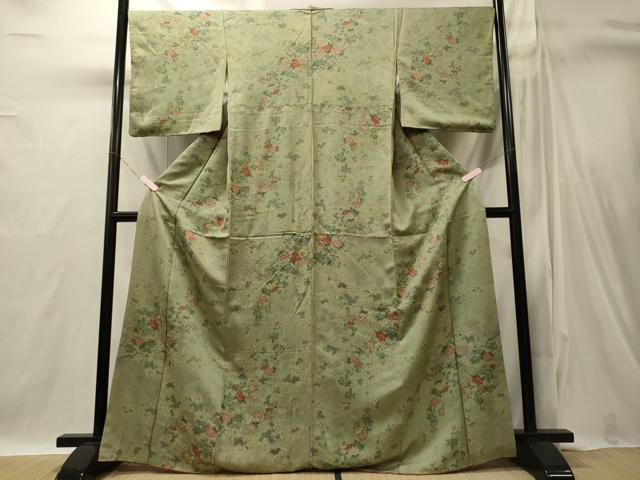 平和屋着物■上質な小紋 枝花文 正絹 逸品 CABI1814oy