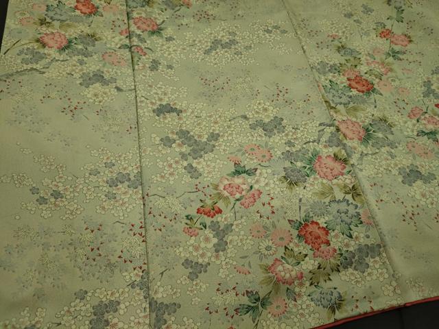 平和屋着物■上質な小紋 枝花文 正絹 逸品 CABI1814oy