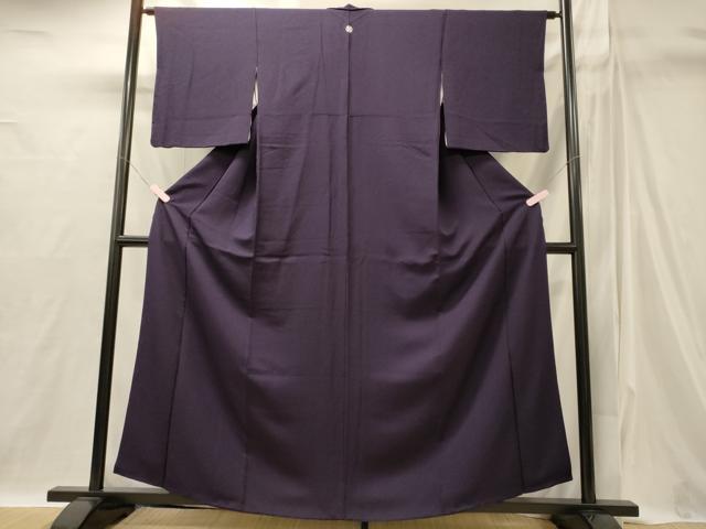 平和屋着物■上質な色無地 葡萄色 正絹 逸品 CABI1817oy