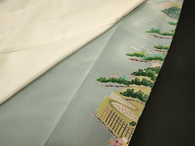 平和屋着物■豪華色留袖 風景松文 暈し染め 正絹 逸品 CABI1818oy