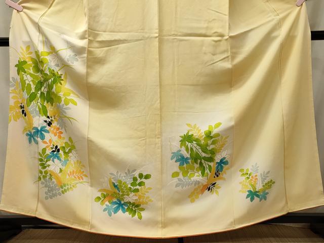 平和屋着物■訪問着 刺繍 草花文 暈し染め 金彩 正絹 逸品 CABI1820oy