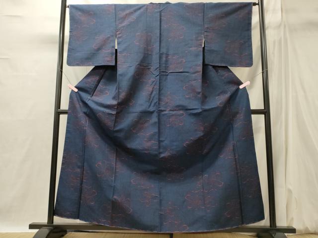 平和屋着物■上質な紬 舞花文 正絹 逸品 CABI1826oy
