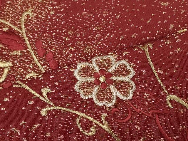 平和屋着物■訪問着 舞花文 金銀糸 さが美扱い 正絹 逸品 CABI1832oy