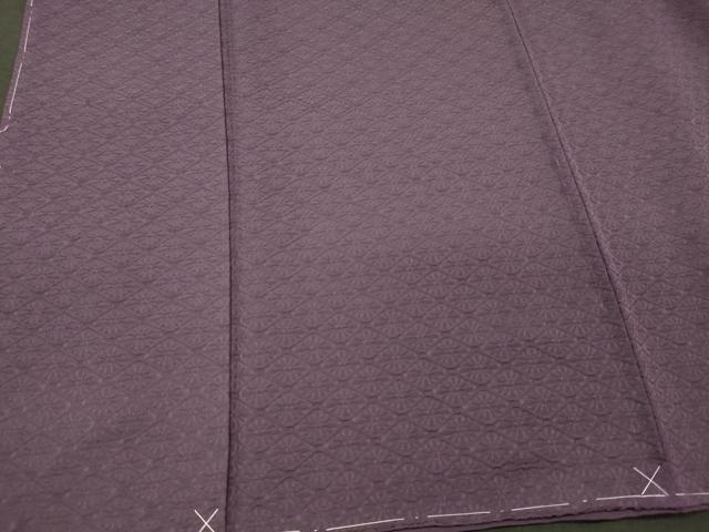 平和屋着物■上質な色無地 菱花地紋 蒲葡色 正絹 逸品 未使用 CABI1836oy