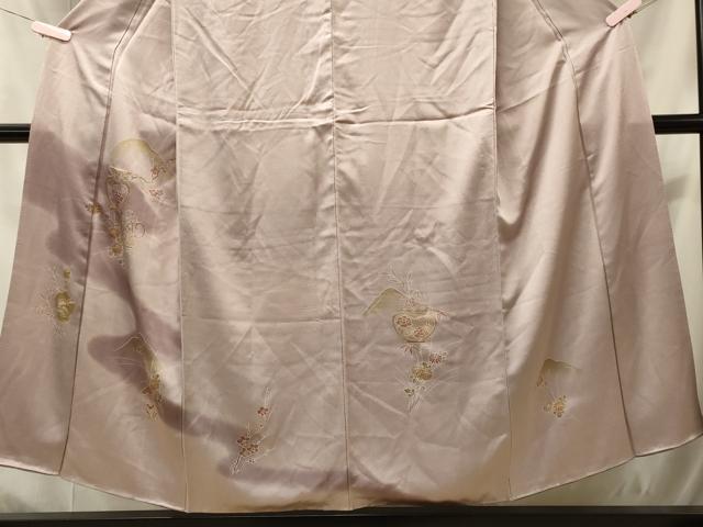 平和屋着物■訪問着 陶器花文 暈し染め 金彩 正絹 逸品 CABI1839oy