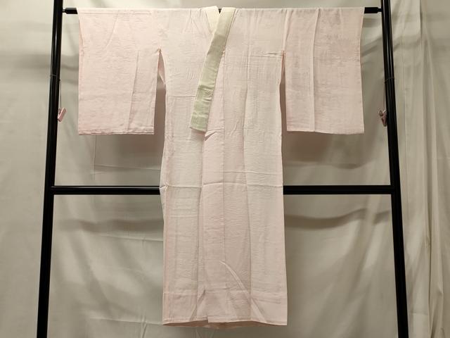 平和屋着物■長襦袢 無双仕立て 草花地紋 薄桜色 正絹 逸品 CABI1842oy