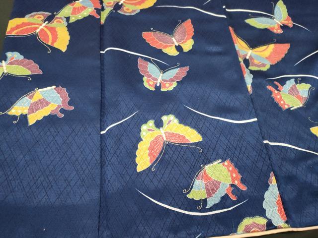 平和屋着物■上質な小紋 舞蝶文 正絹 逸品 CABI1869oy