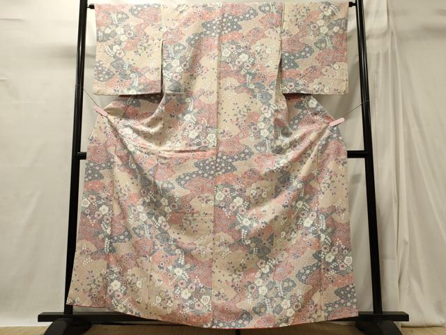 平和屋着物■上質な小紋 辻が花 正絹 逸品 CABI1874oy