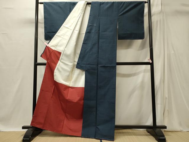 平和屋着物■上質な紬 草花文 正絹 逸品 未使用 CABI1876oy