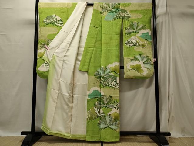 平和屋着物■豪華振袖 松葉文 金彩 正絹 逸品 CABI1891oy