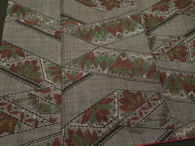 平和屋着物■上質な紬 松葉文 正絹 逸品 CABI1893oy