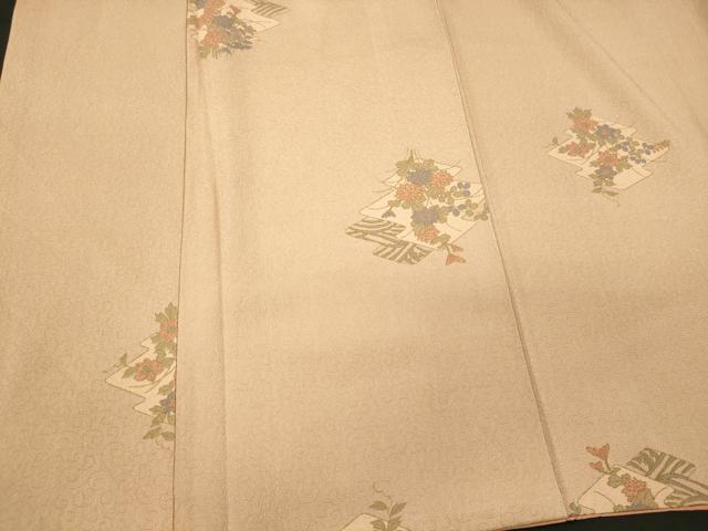 平和屋着物■上質な小紋 松皮菱花文 金彩 正絹 逸品 CABI1917oy