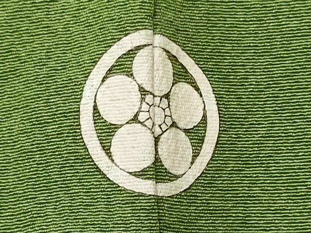 平和屋着物■上質な色無地 青丹色 正絹 逸品 CABI1922oy