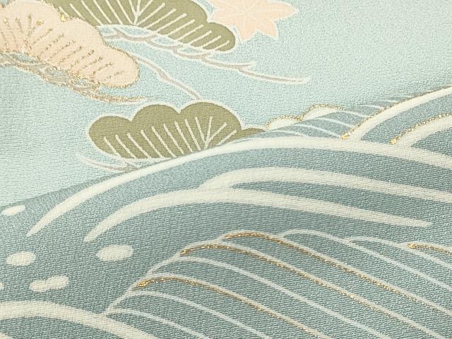 平和屋着物■訪問着 立波籬松文 暈し染め 正絹 逸品 CABI1923oy